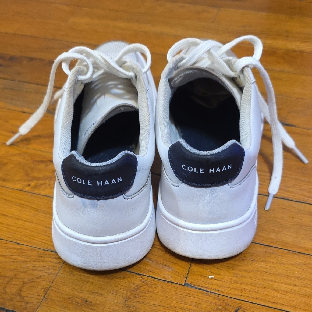 Cole Haan Men's Cream and White Sneakers - Picture 3 of 9